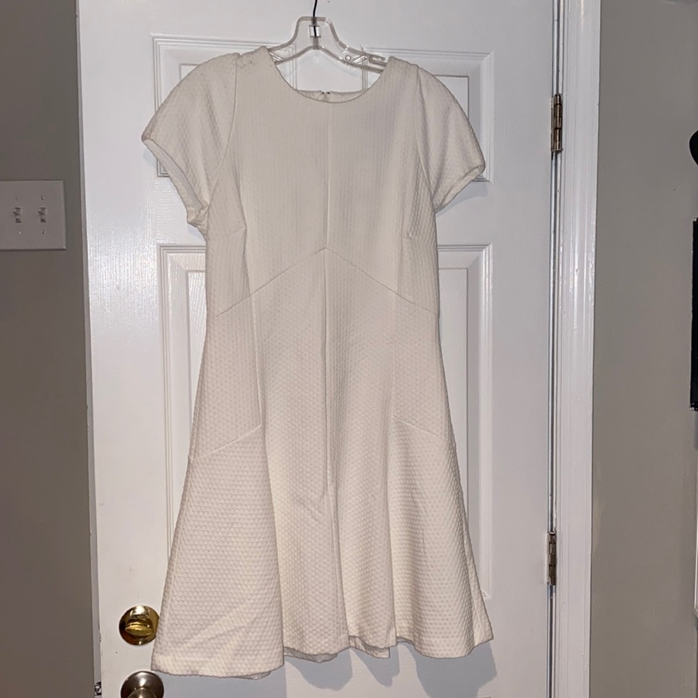 Banana Republic white below knee dress - cute!